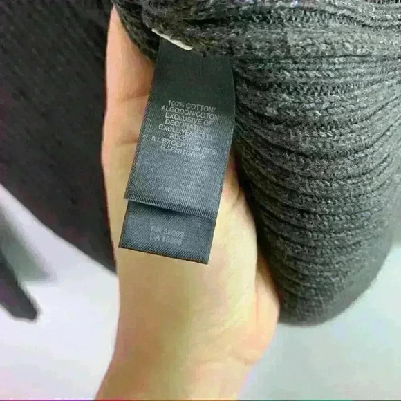 Dkny ribbed mock neck sweater brown Taupe Xl - Picture 5 of 6